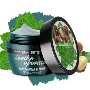 Aunt Jackie’s Butter Fusion Macadamia & Mint Dry Scalp Masque